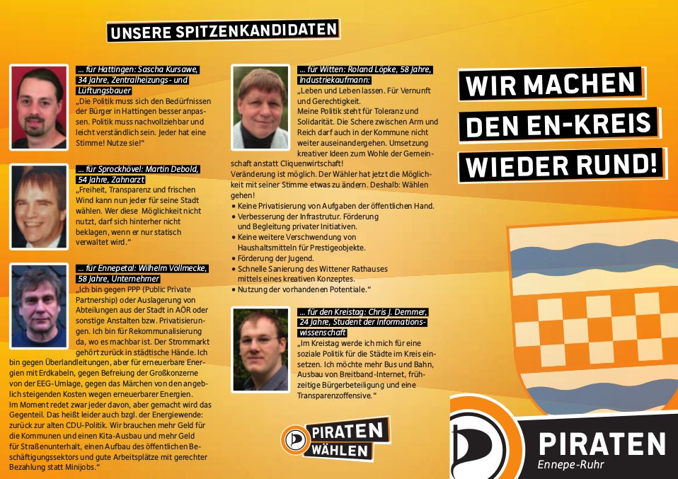 Flyer Kommunalwahl 2014 Seite 1
