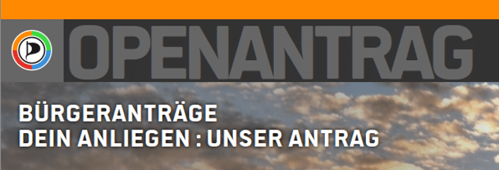OpenAntrag: Dein Anliegen - unser Antrag!