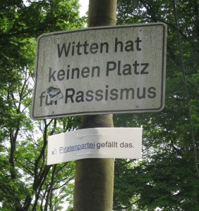 Witten hat keinen Platz für Rassismus - Piratenpartei gefällt das!