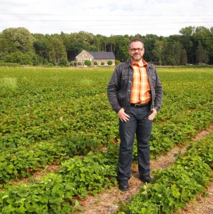 Stefan Borggraefe auf der Fläche in Heven