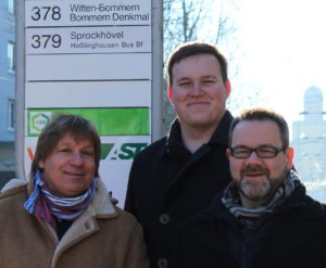 Gruppenfoto mit Roland Löpke, Björn Frauendienst und Stefan Borggraefe