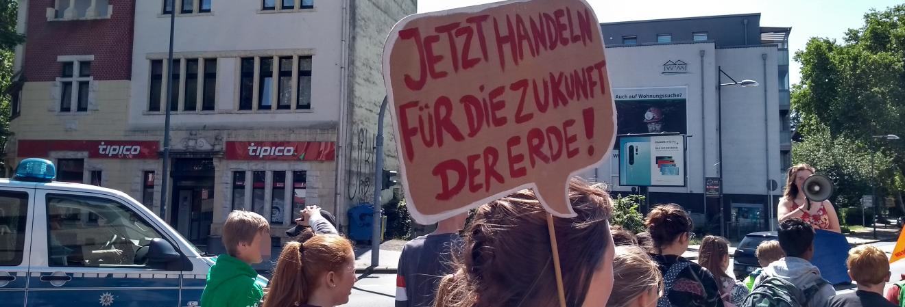 Foto von der Fridays-for-Future-Demo in Witten am 7. Juni 2019