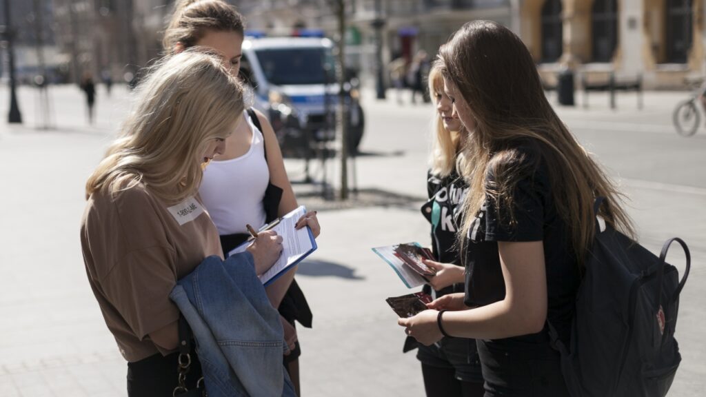 Streetwork in Łódź, Foto: CC-BY-SA 2.0 von Otwarte Klatki