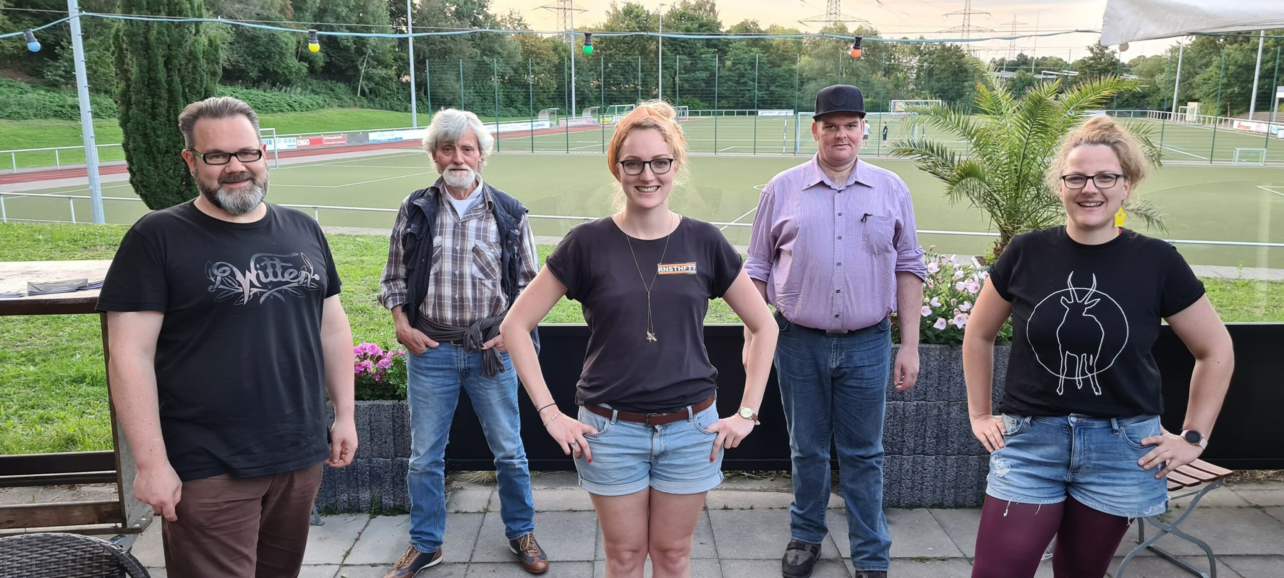 Gruppenbild der Listenkandidierenden 1 bis 5