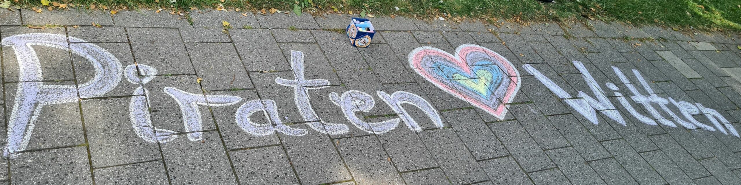 Kreidebild Piraten Witten