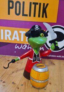 Spardose Piratenfrosch